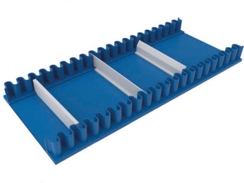 Conveyor Belt with Cleats, Sidewalls