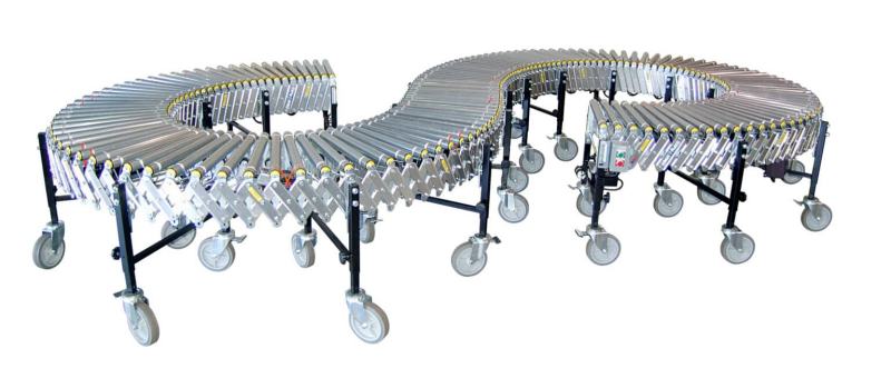 flexible powered roller conveyor layout