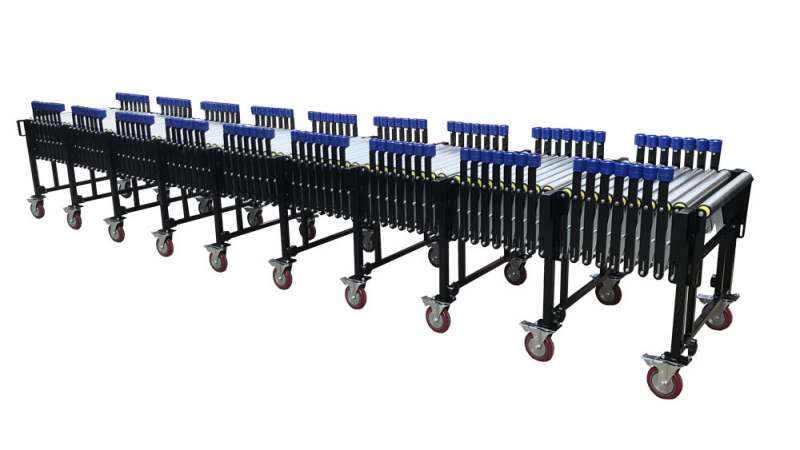 flexible gravity roller conveyor layout