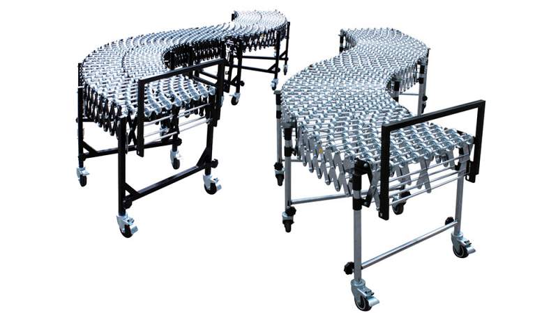 flexible skate wheel conveyor layout