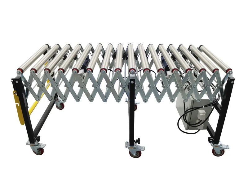 23.6" x 118" Powered Flexible Roller Conveyor