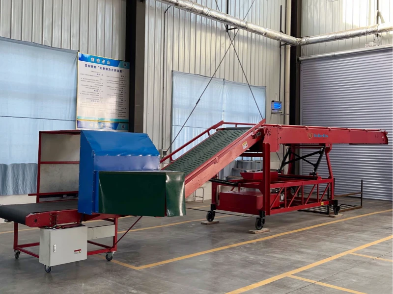 Telescopic Belt Conveyor for Truck Loading and Unloading